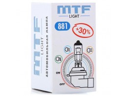 Лампа галогеновая MTF H27 12V 881 27W Standard+30%